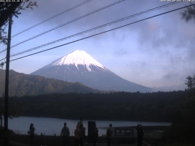 西湖からの富士山