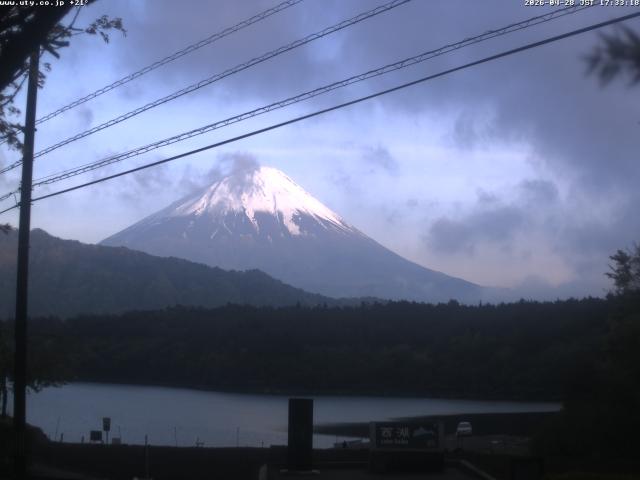 西湖からの富士山