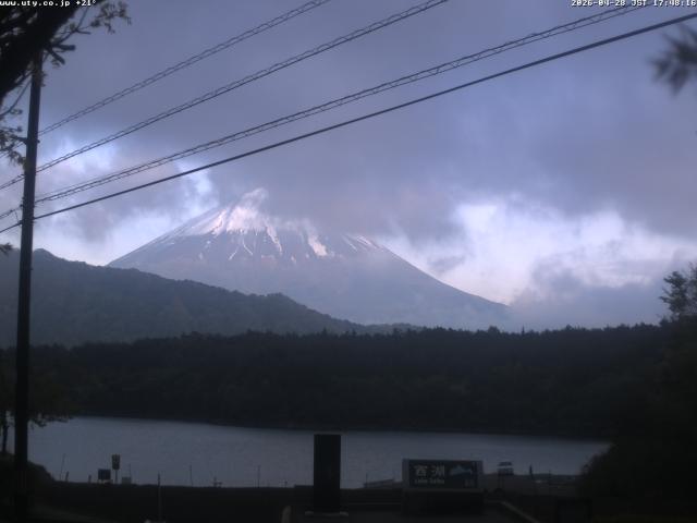 西湖からの富士山
