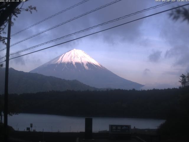 西湖からの富士山