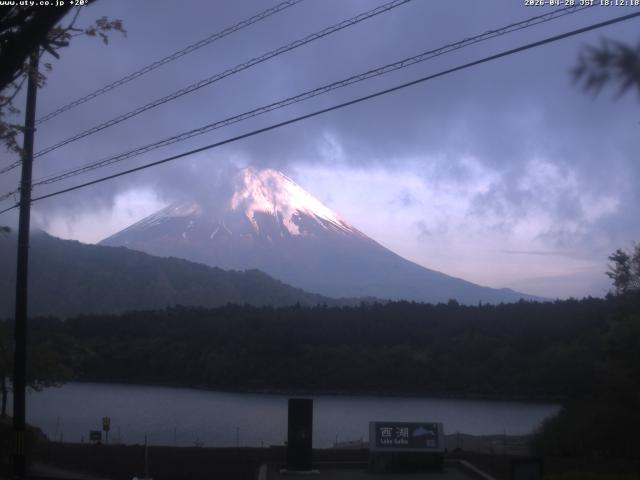 西湖からの富士山