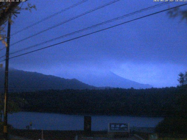 西湖からの富士山