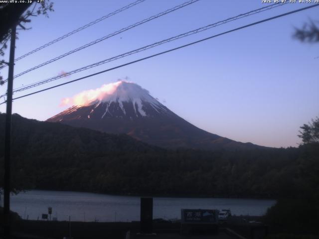 西湖からの富士山