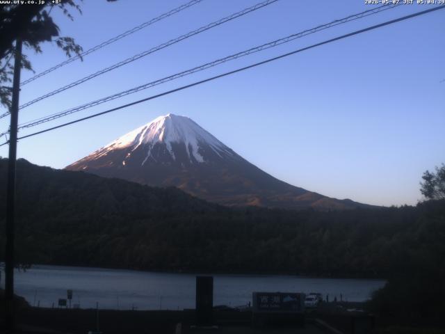 西湖からの富士山