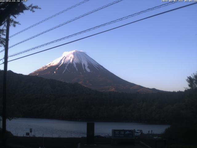 西湖からの富士山