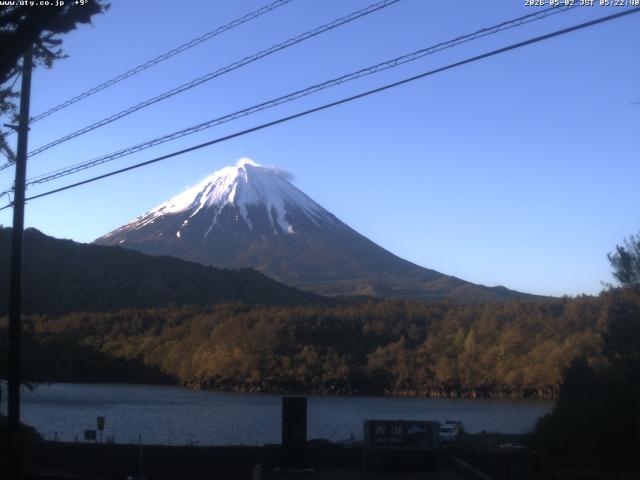 西湖からの富士山