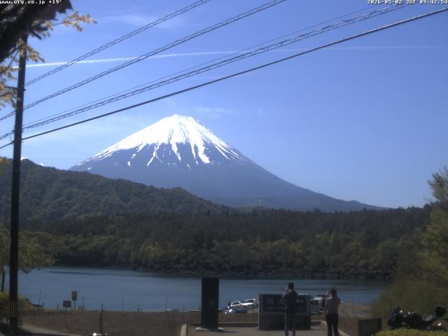 西湖からの富士山
