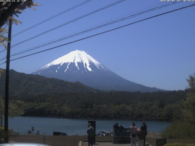 西湖からの富士山