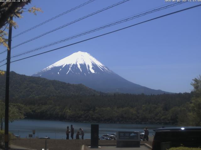 西湖からの富士山