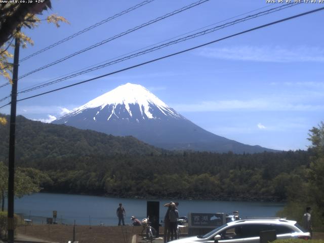 西湖からの富士山