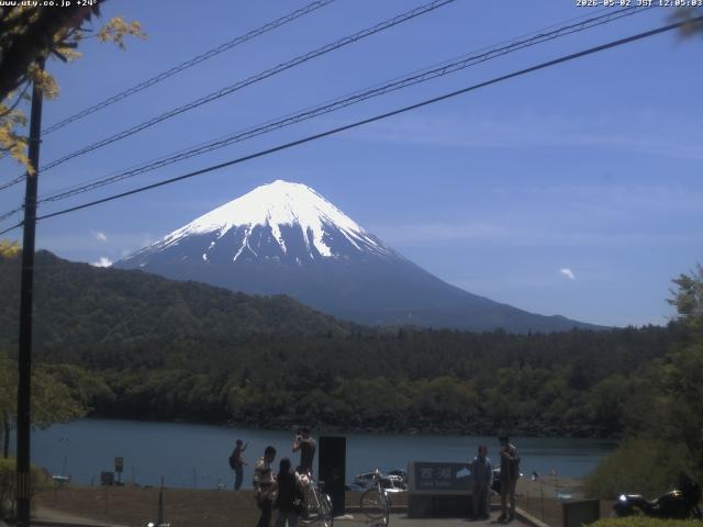 西湖からの富士山