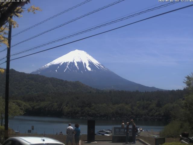 西湖からの富士山