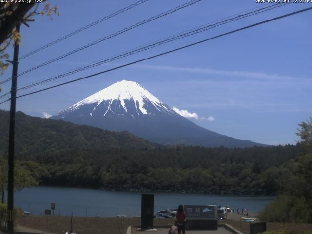 西湖からの富士山