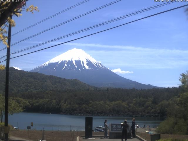 西湖からの富士山