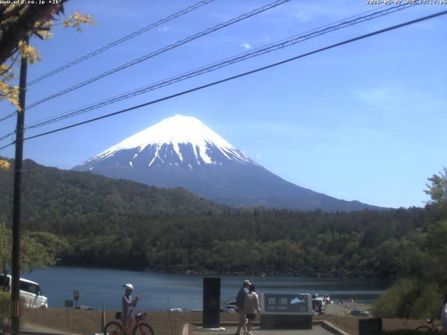 西湖からの富士山
