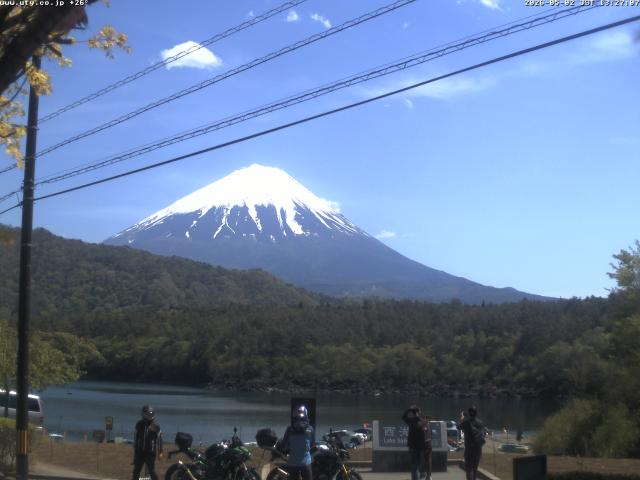 西湖からの富士山