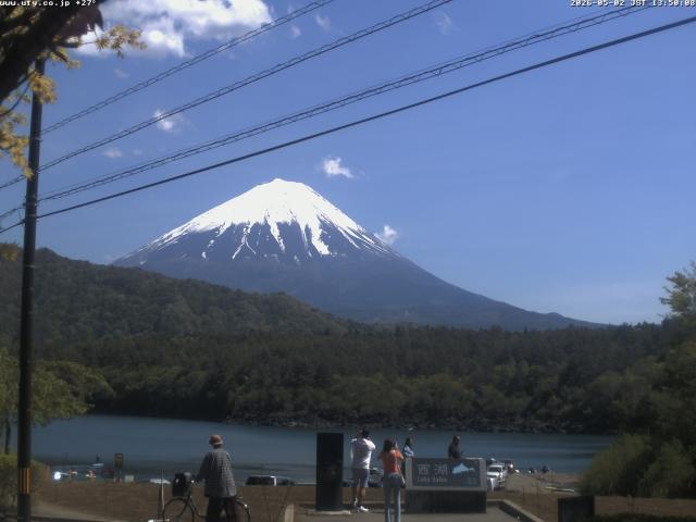 西湖からの富士山