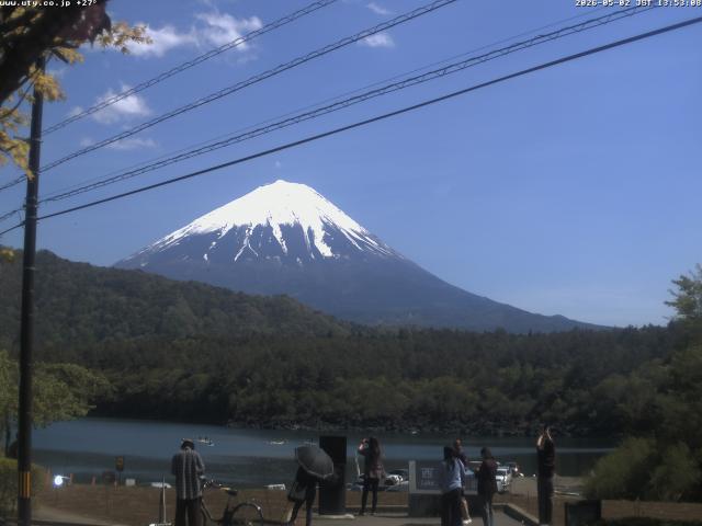 西湖からの富士山