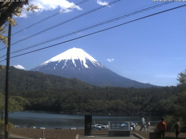 西湖からの富士山