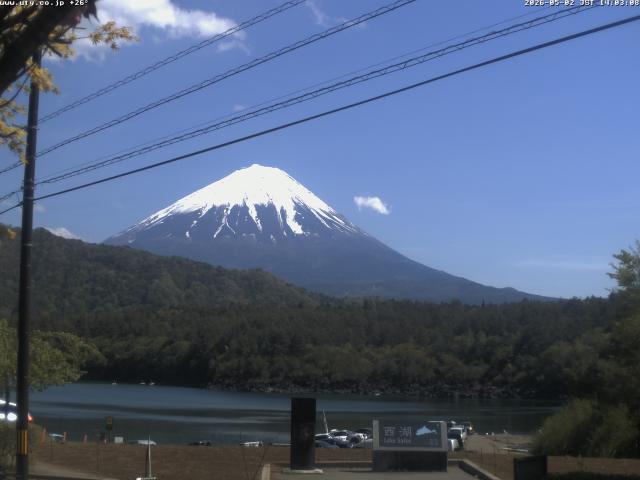 西湖からの富士山