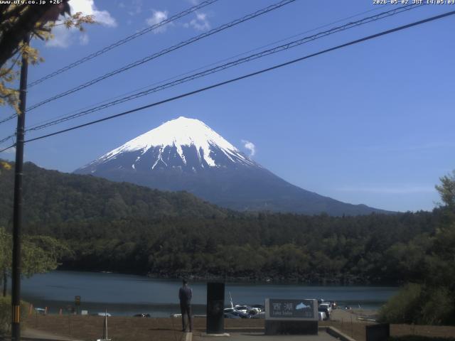 西湖からの富士山