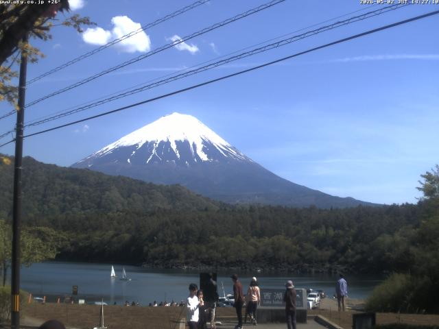 西湖からの富士山
