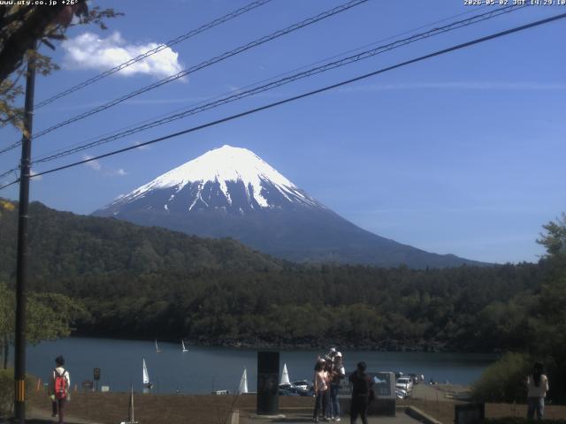 西湖からの富士山