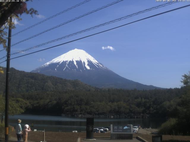 西湖からの富士山