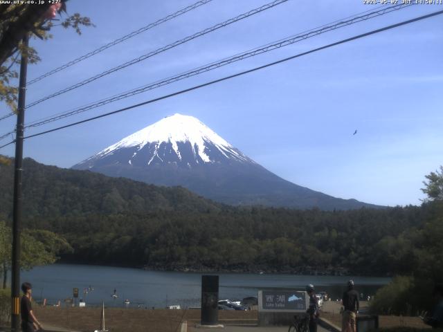 西湖からの富士山