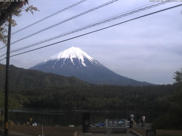 西湖からの富士山