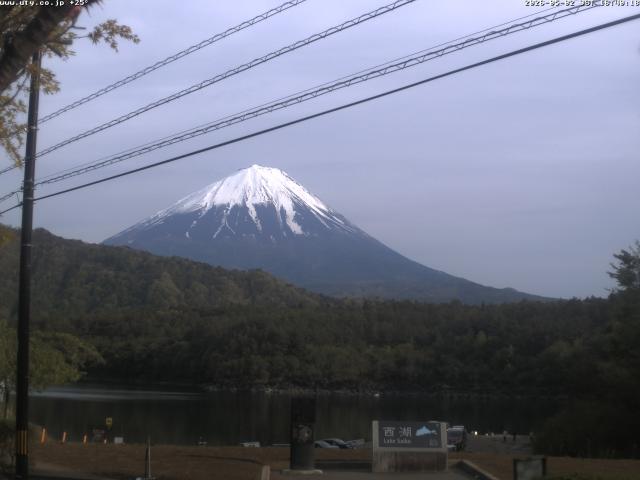 西湖からの富士山