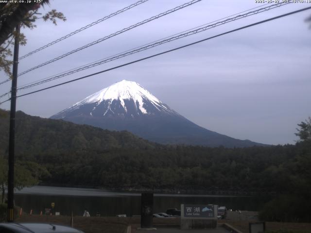 西湖からの富士山