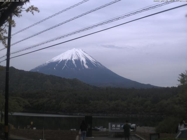 西湖からの富士山