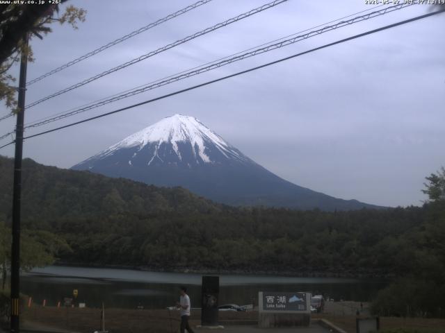 西湖からの富士山