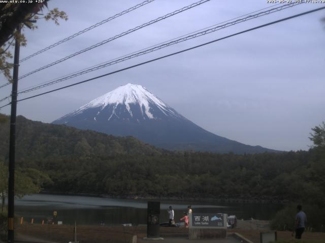 西湖からの富士山