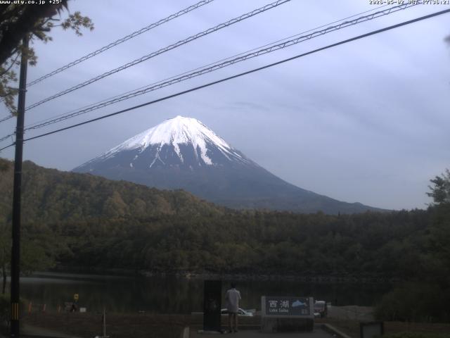 西湖からの富士山