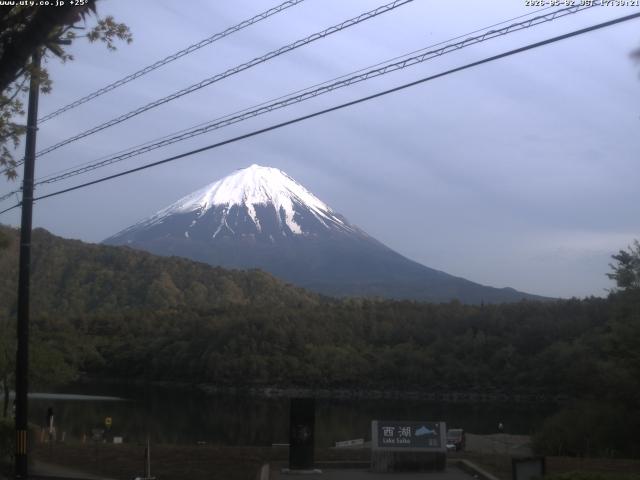 西湖からの富士山