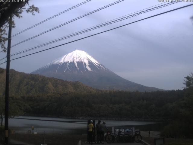 西湖からの富士山