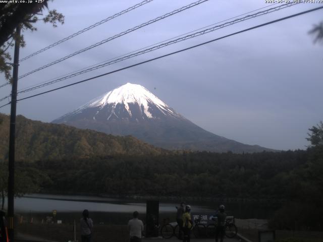 西湖からの富士山