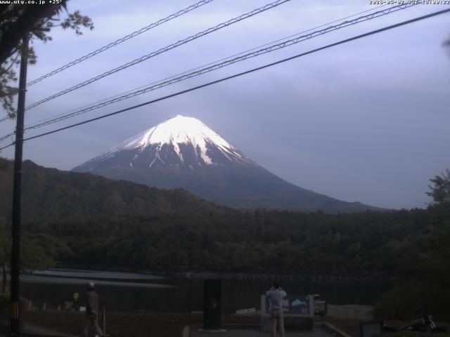 西湖からの富士山