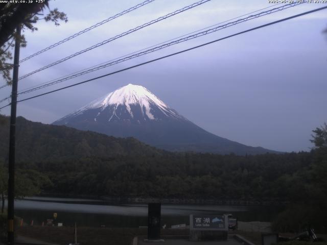 西湖からの富士山