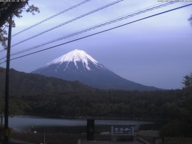 西湖からの富士山