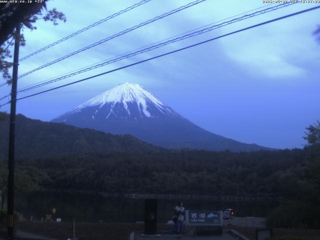 西湖からの富士山
