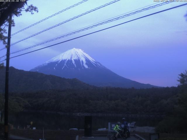 西湖からの富士山