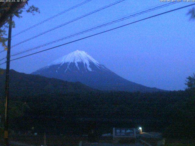 西湖からの富士山