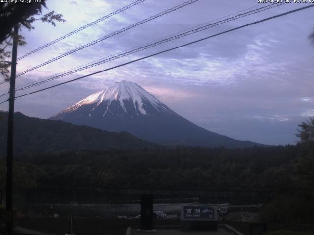 西湖からの富士山