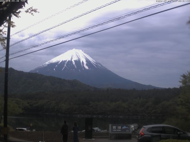 西湖からの富士山