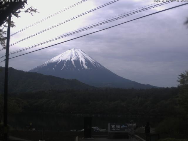 西湖からの富士山