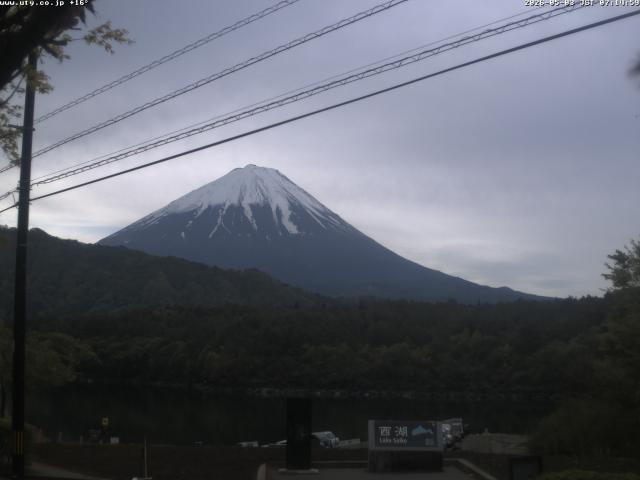 西湖からの富士山