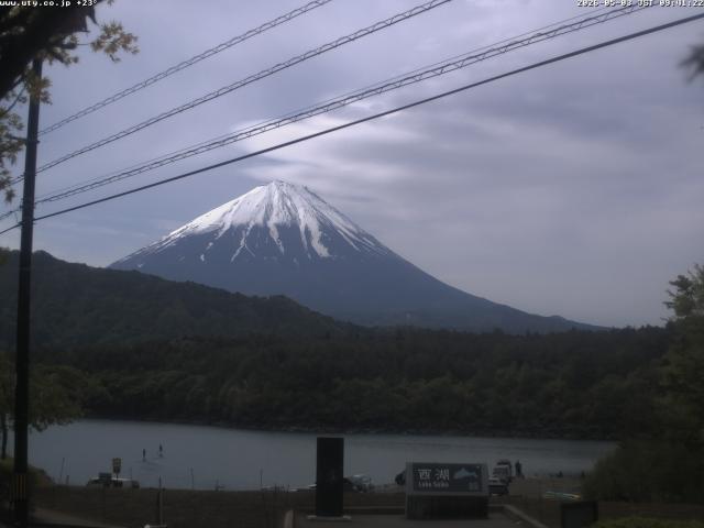 西湖からの富士山